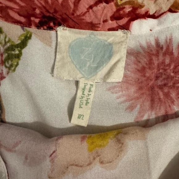 Cream and Pink Boho Maxi Skirt - Picture 6 of 9